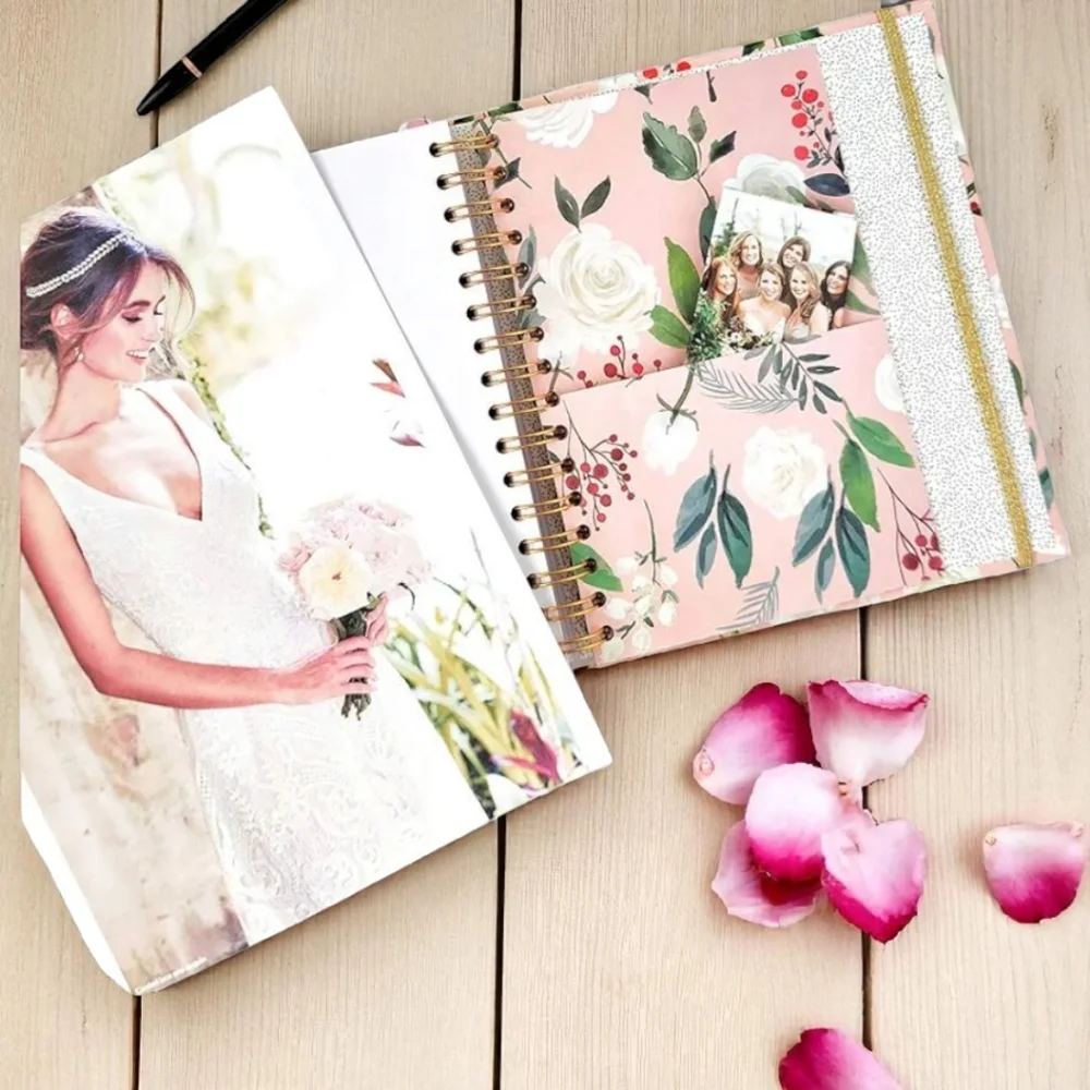 12 Month Wedding Planner With Floral Print.